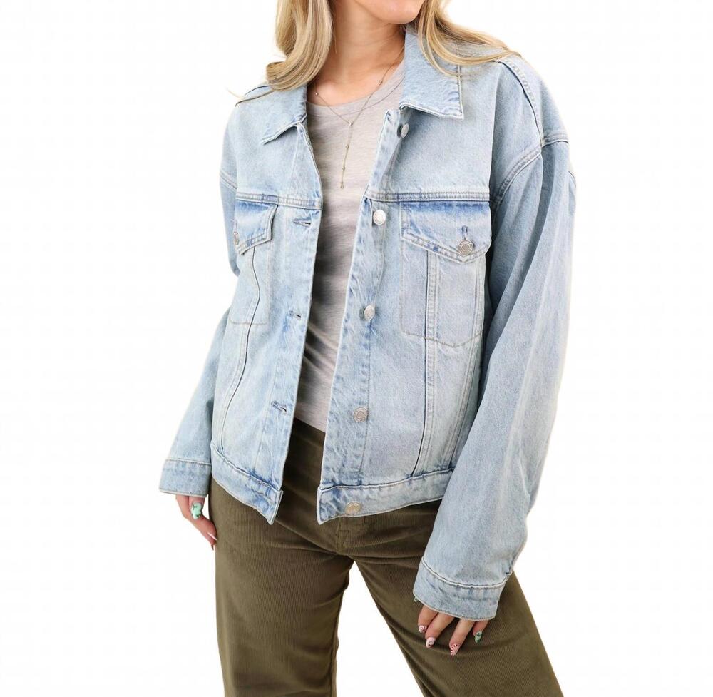 NEW Z SUPPLY women's dani trucker jacket in cove